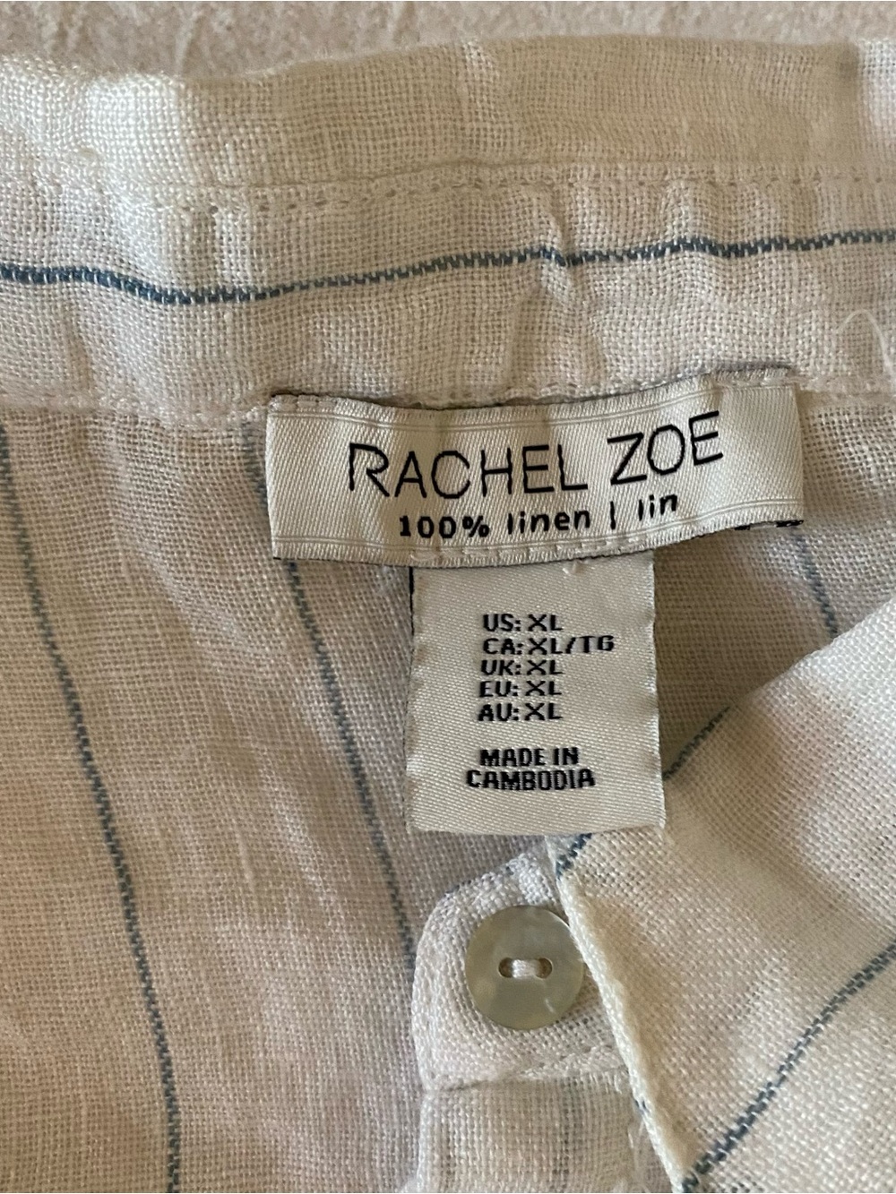Women’s 100% Linen Button-Up Shirt - Picture 2 of 7